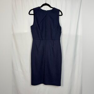 Banana Republic Navy Blue Sheath Midi Dress
